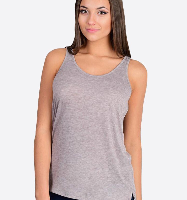 Airy Melange Burnout Tank