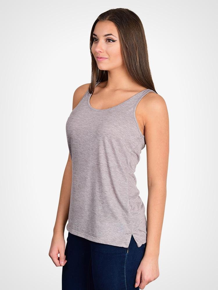 Airy Melange Burnout Tank - view 2