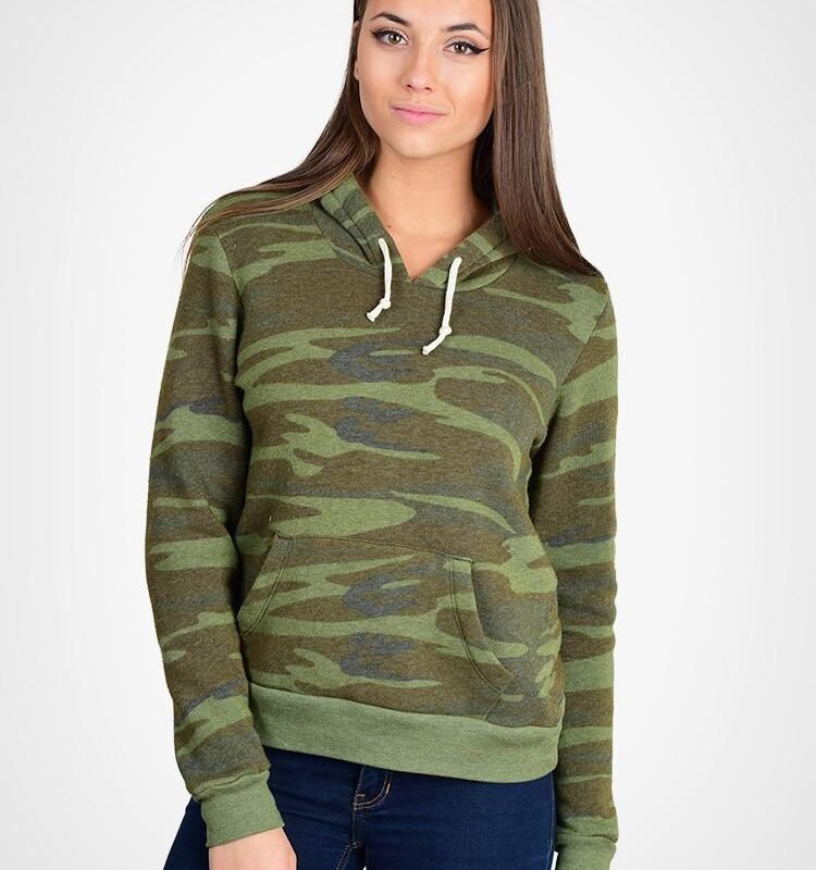 Camo Fleece Pullover Hoodie