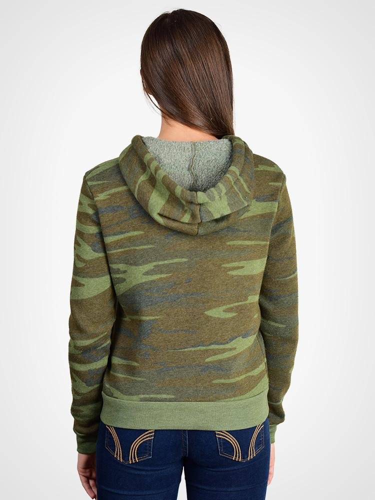 Camo Fleece Pullover Hoodie - view 2