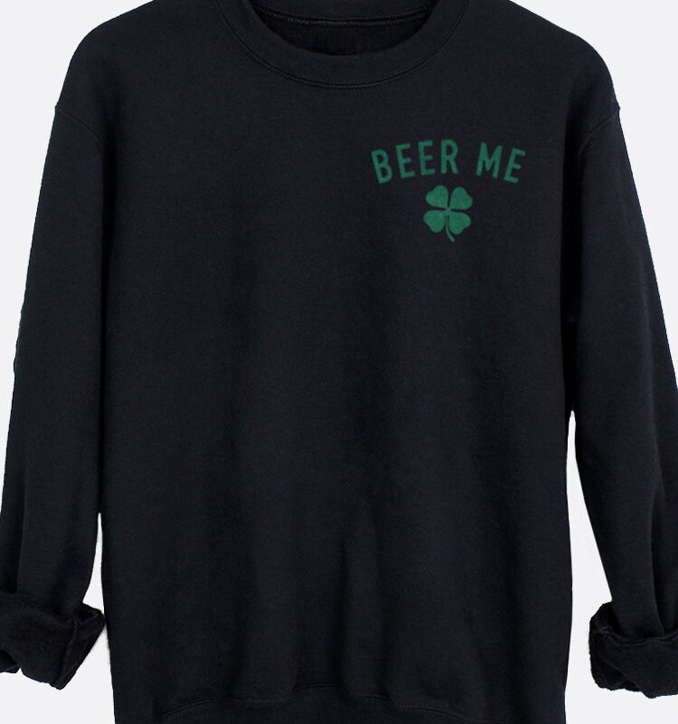 Beer Me Pocket Graphic Sweatshirt