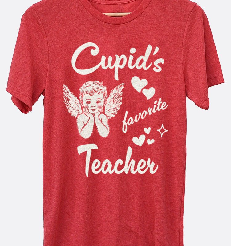 Cupid's Favorite Teacher Graphic Tee
