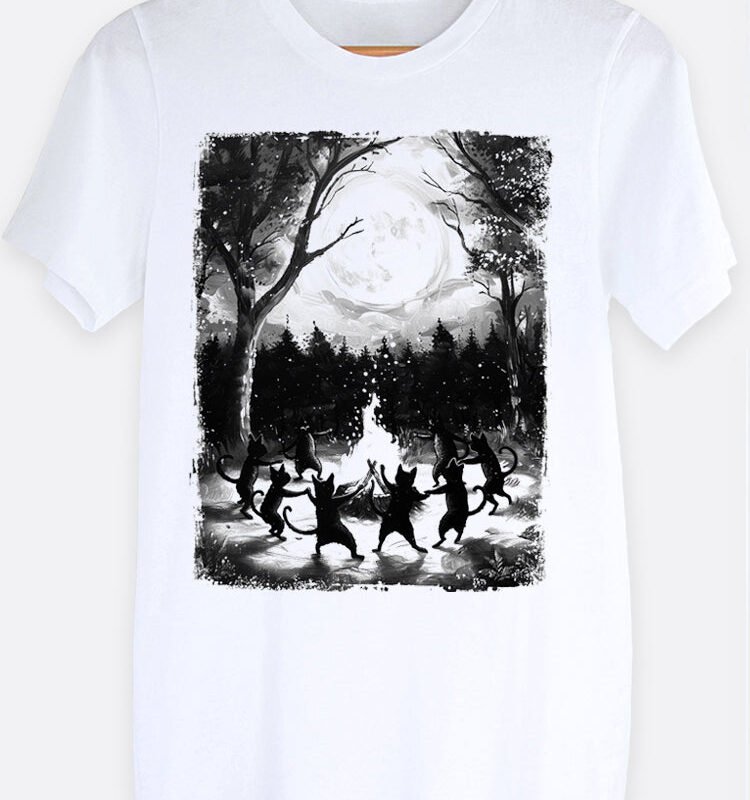Dancing Cats Graphic Tee