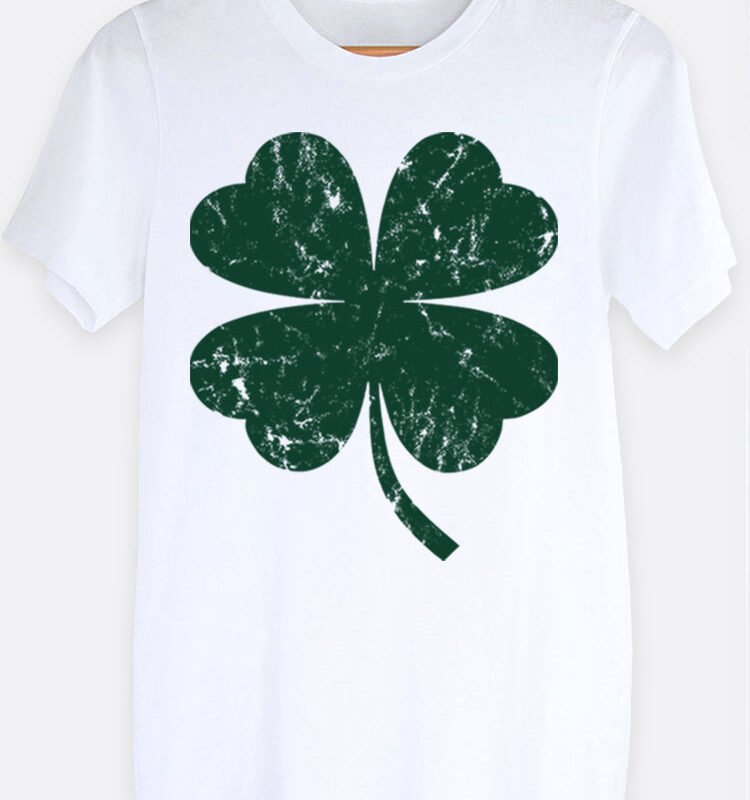Distressed Clover Graphic Tee