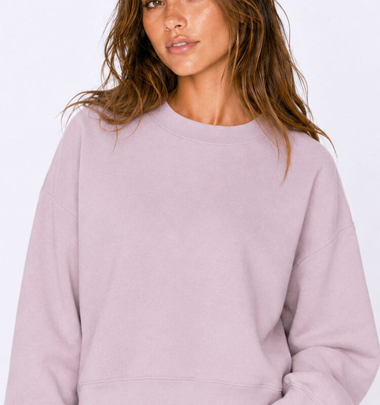 Boxy Fleece Crew Sweatshirt