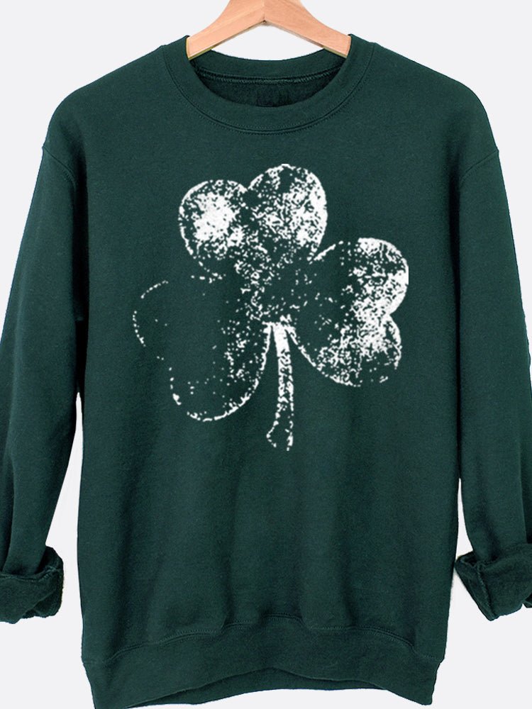Faded Shamrock Graphic Sweatshirt - view 7