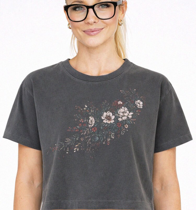 Wildflower Graphic Crop Tee