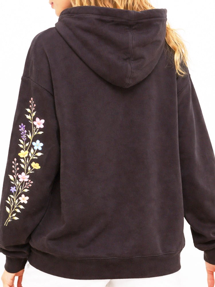 Floral Sleeve Hoodie - view 3