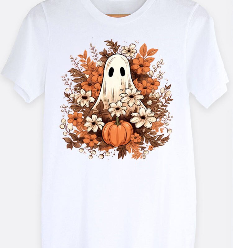 Floral Ghost Graphic Tee