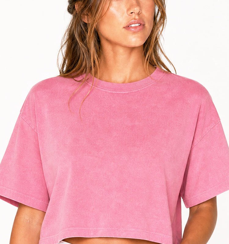 Garment Dyed Crop Tee
