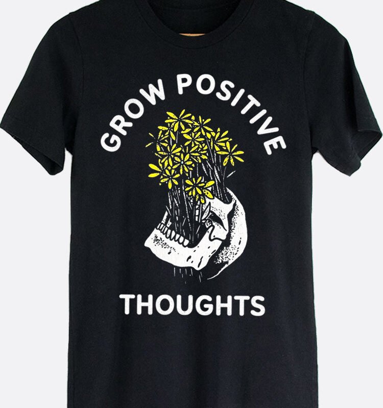 Grow Positive Thoughts Graphic Tee