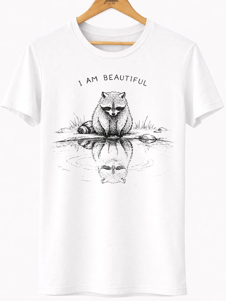 I Am Beautiful Raccoon Graphic Tee - view 3