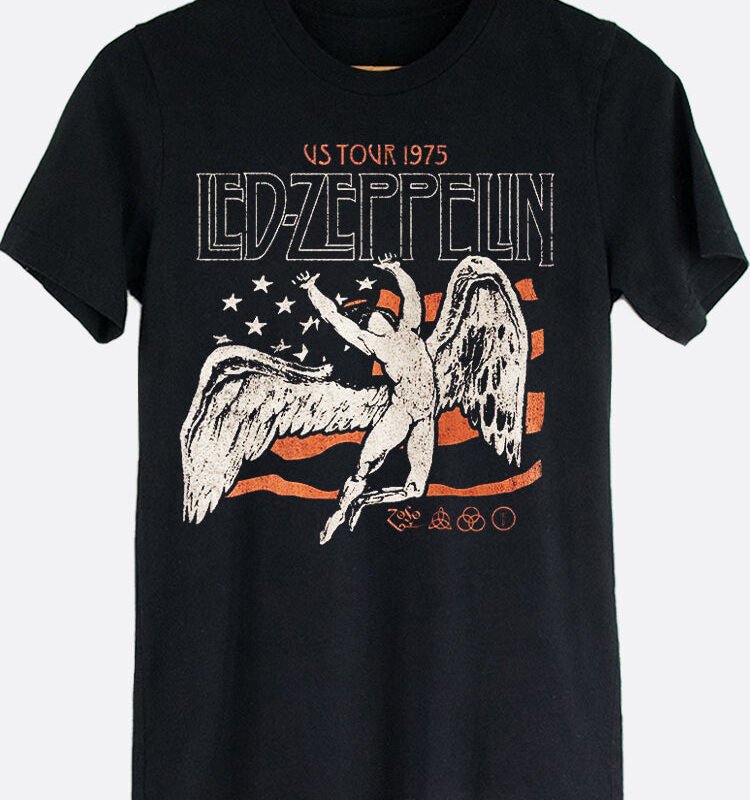 Led Zeppelin 1975 Graphic Tee