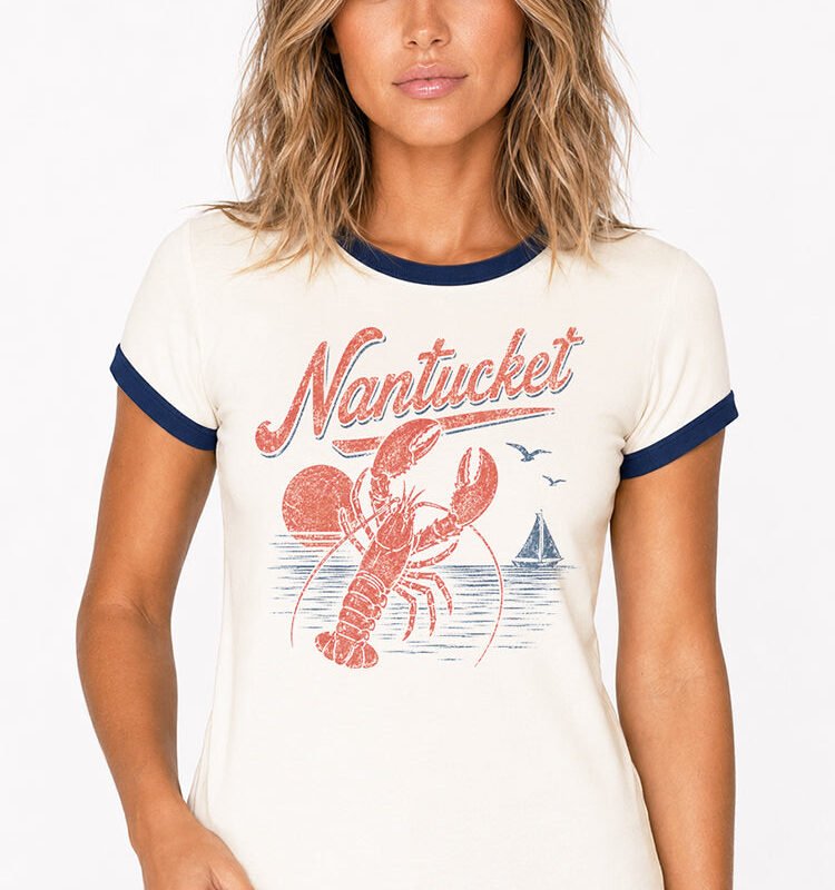 Nantucket Vintage Ringer Tee