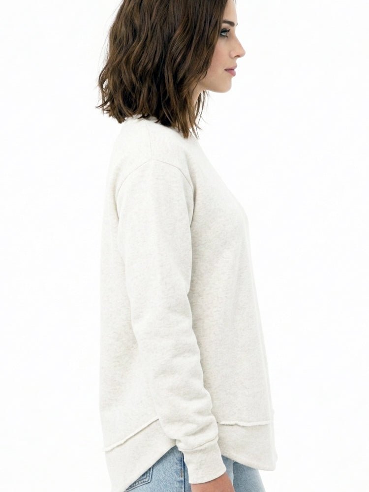 Raw Seam Fleece Sweatshirt - view 2