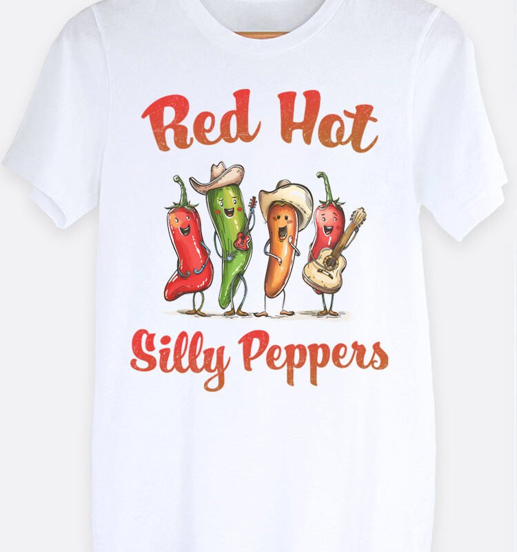 Red Hot Silly Peppers Graphic Tee