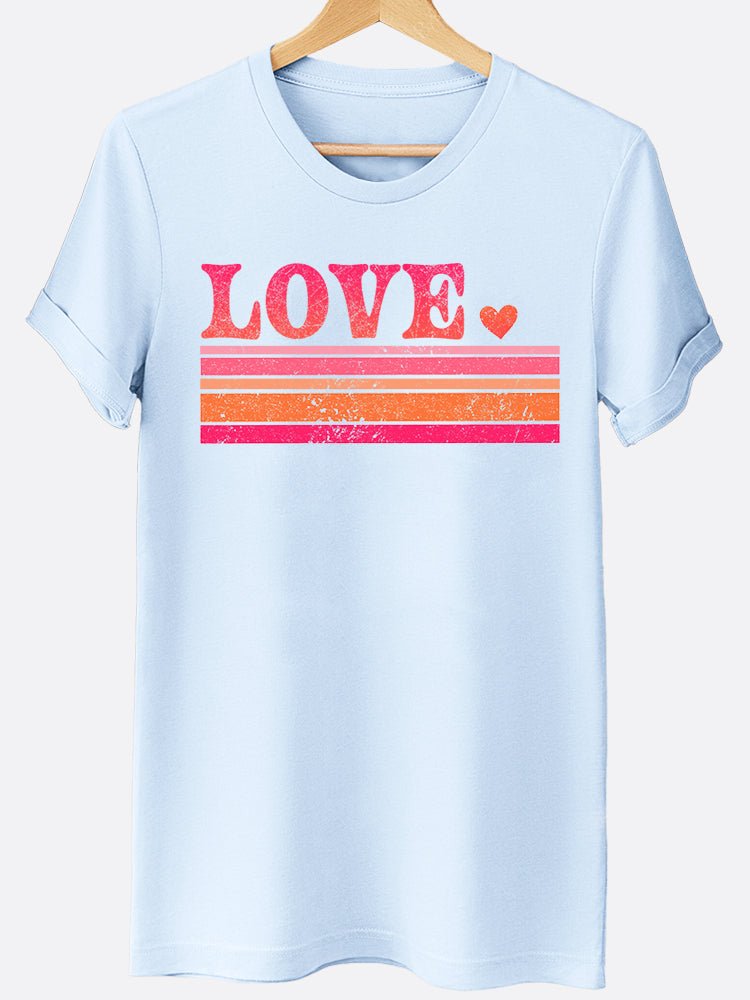 Retro Love Stripe Graphic Tee - view 7