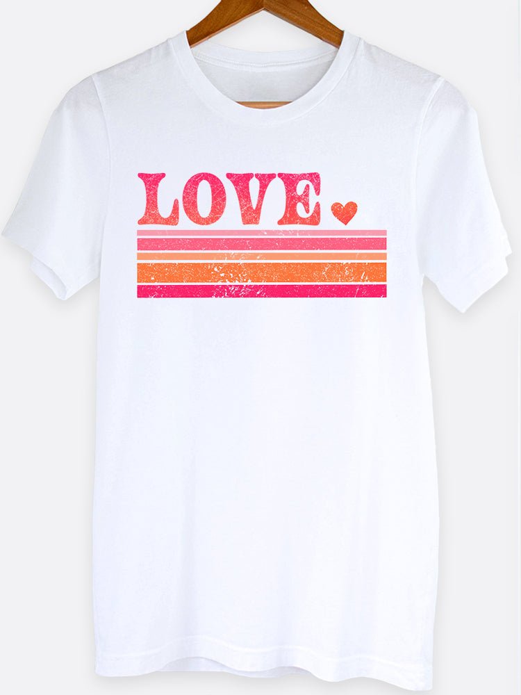Retro Love Stripe Graphic Tee - view 3