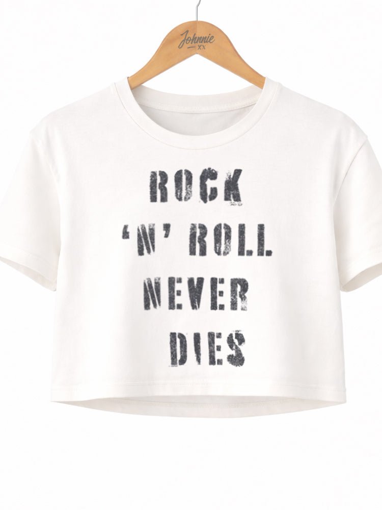 Rock N' Roll Never Dies Crop Tee - view 3