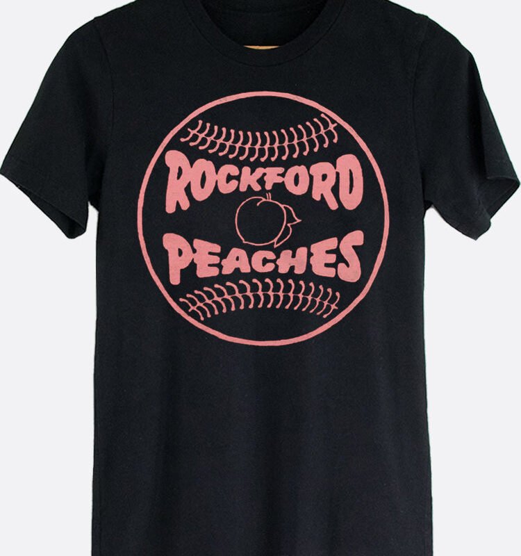 Rockford Peaches Baseball Graphic Tee