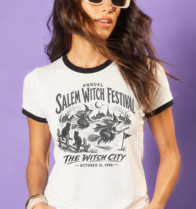 Salem Witch Festival Ringer Tee