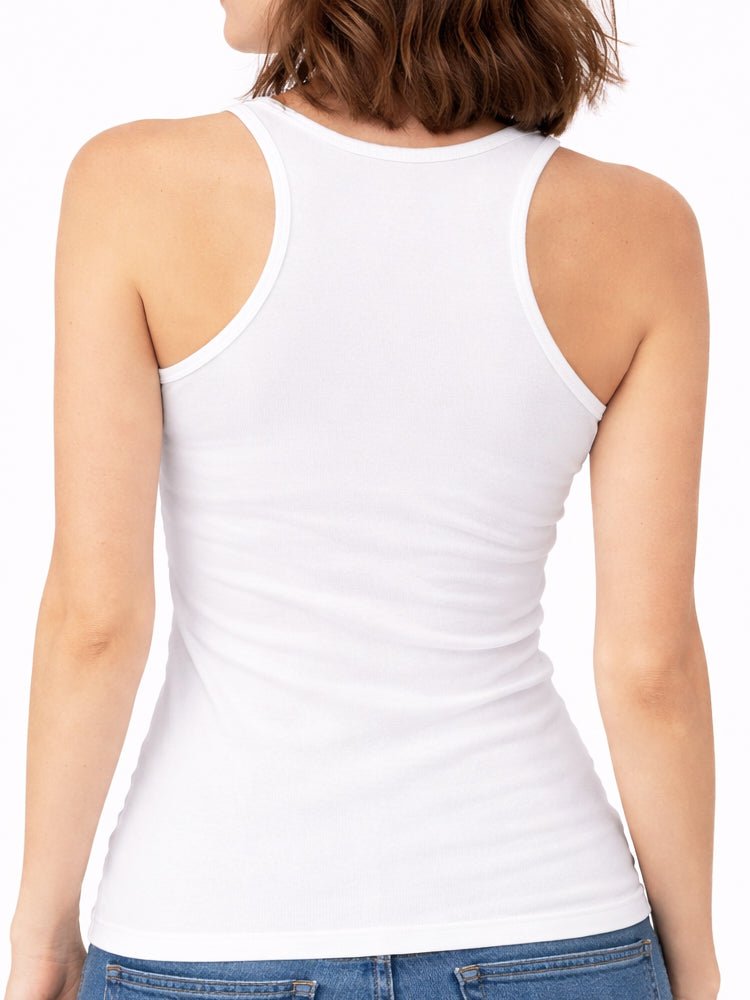 Slim Fit Racer Tank - view 3