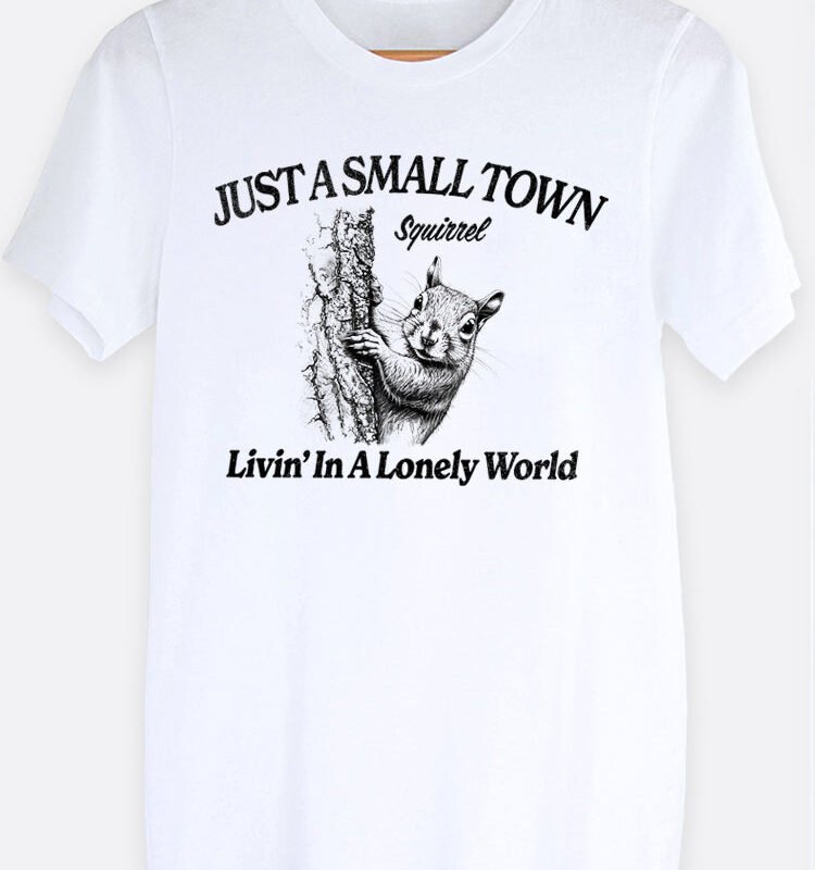 Small Town Squirrel Graphic Tee