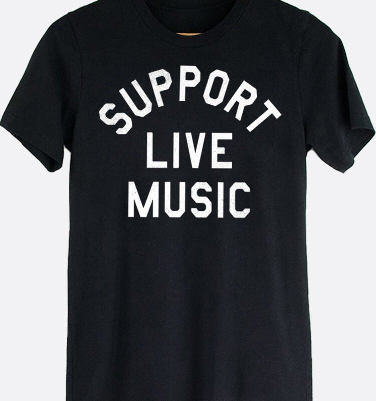 Support Live Music Graphic Tee