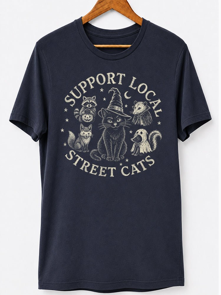 Halloween Support Street Cats Graphic Tee - view 3
